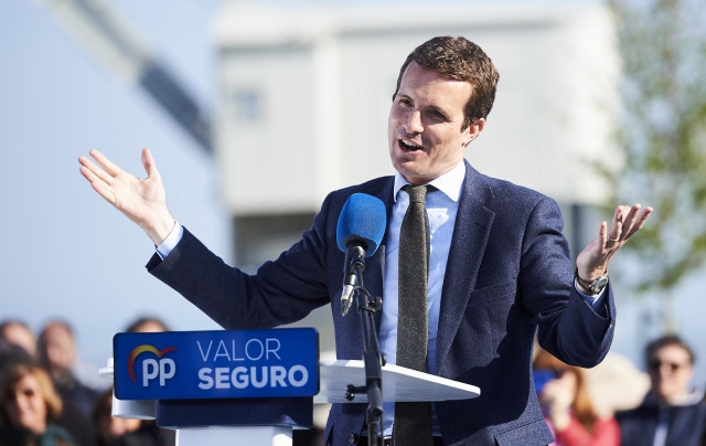 Acto público de Pablo Casado en los Jardines de Pereda de Santander