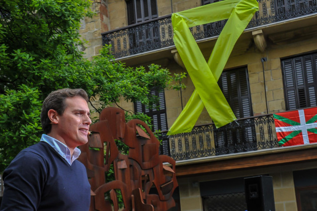 Mitin de Ciudadanos en Rentería, San Sebastián