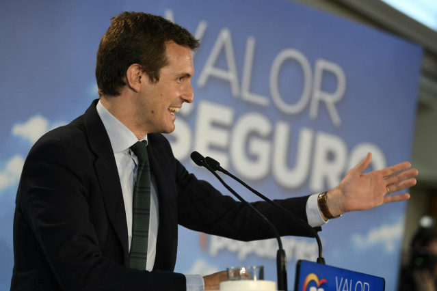 Pablo Casado clausura un mitin del partido en Ciudad Real