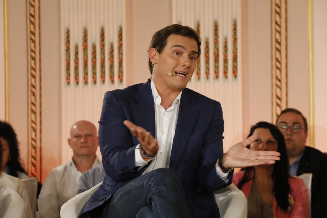 El presidente de Ciudadanos, Albert Rivera, participa en un encuentro del partido en Albacete