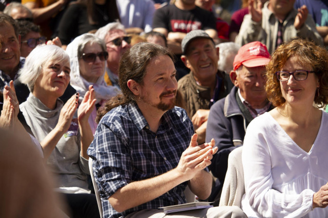 Pablo Iglesias participa en un encuentro en Nalda (La Rioja)  para hablar sobre los problemas de la España vaciada