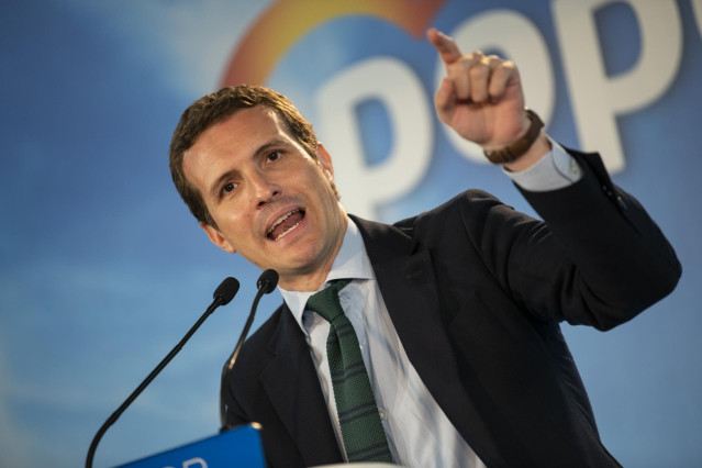 Pablo Casado clausura un mitin del partido en Ciudad Real