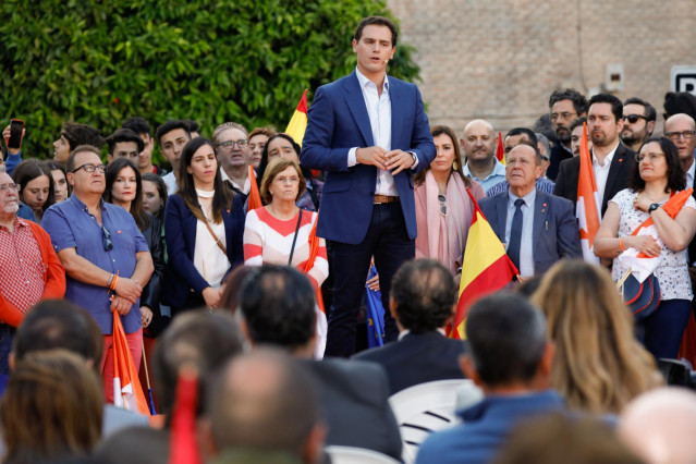 Albert Rivera participa en un acto de campaña de Ciudadanos en Murcia
