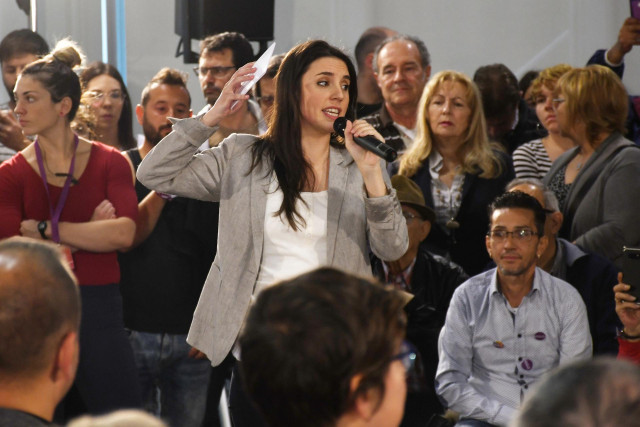 Acto de Unidas Podemos en Elche (Alicante)