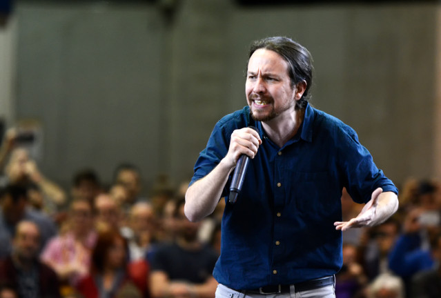 Pablo Iglesias interviene en un encuentro en Valencia