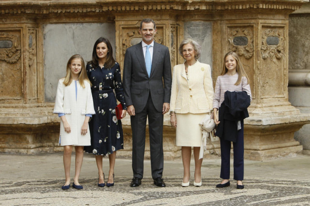 Misa de Pascua el domingo de Resurrección en la Catedral de Palma de Mallorca