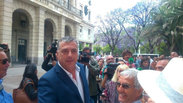 El alcalde de Coripe tras declarar ante la Fiscalía
