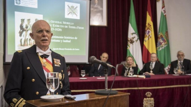 28A.- El general de Infantería de Marina Agustín Rosety Fernández de Castro, cabeza de lista por Vox en Cádiz