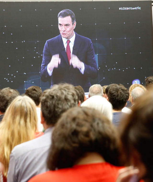 Debate.- Sánchez, satisfecho, percibe que 