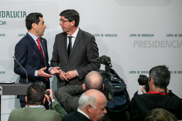 Rueda de prensa posterior a la reunión semanal del Consejo de Gobierno de la Junta de Andalucía