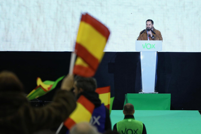 Acto de campaña de Vox en Madrid
