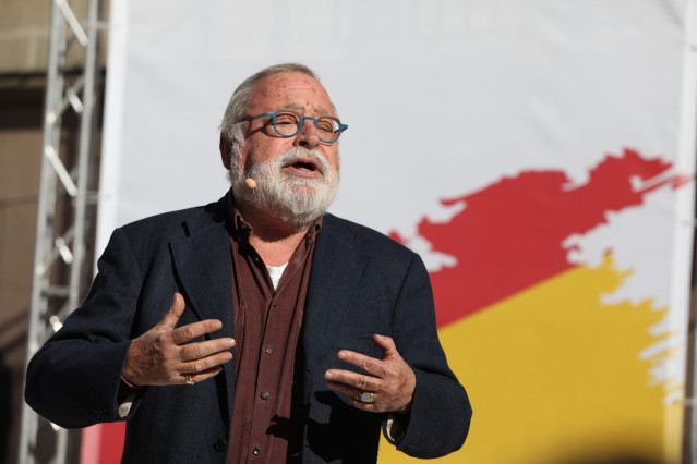 Acto de la plataforma España Ciudadana en Alsasua, Navarra, en el que participan representantes de Ciudadanos, PP y Vox para la defensa de las guardias civiles y sus parejas que fueron agredidos en esta localidad en 2016