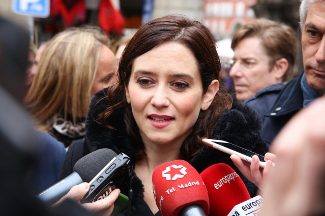 Candidatos del Partido Popular a la Presidencia de la Comunidad de Madrid y a la Alcaldía de Madrid atienden a los medios de comunicación en Madrid