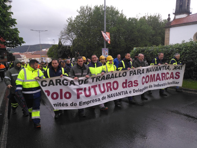 El sector naval de la ría de Ferrol vuelve a salir a la calle para demandar carga de trabajo