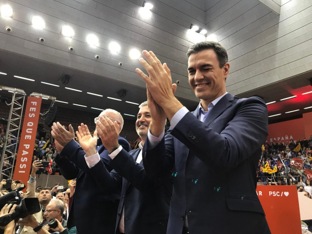 Pedro Sánchez, en Barcelona