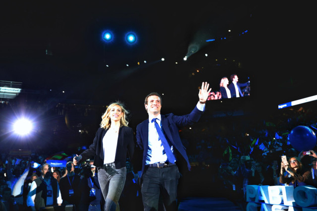 Mitin de cierre de campaña del Partido Popular en Wizink Center, Madrid.