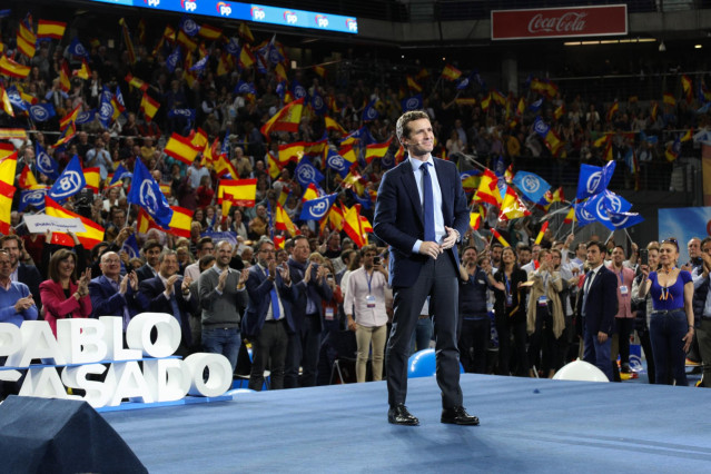 Mitin de cierre de campaña del Partido Popular en Wizink Center, Madrid.