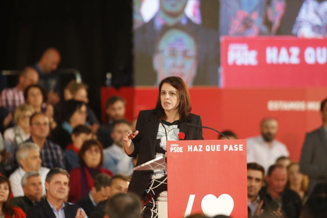 Mitin del PSOE en la Feria Internacional de Muestras de Asturias (Gijón)
