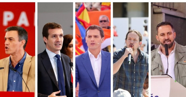 28A.- Madrid y València, escenarios del cierre de campaña este viernes de los principales partidos