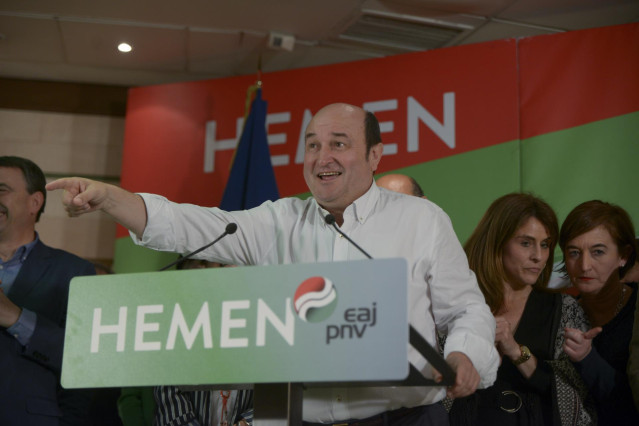 Elecciones generales 28A 2019. Seguimiento de resultados en la sede del PNV