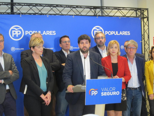 28A.- López Miras (PP) Lamenta La División Del Voto E Insta A Aprender La Lección Para Que No Pase Lo Mismo En La Región