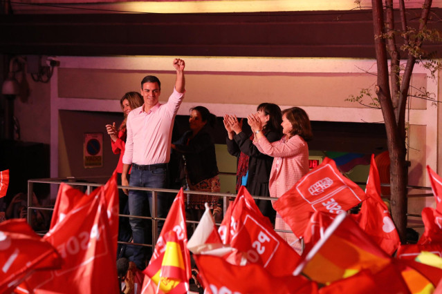 Elecciones generales 28A 2019. Seguimiento de resultados en la sede del PSOE