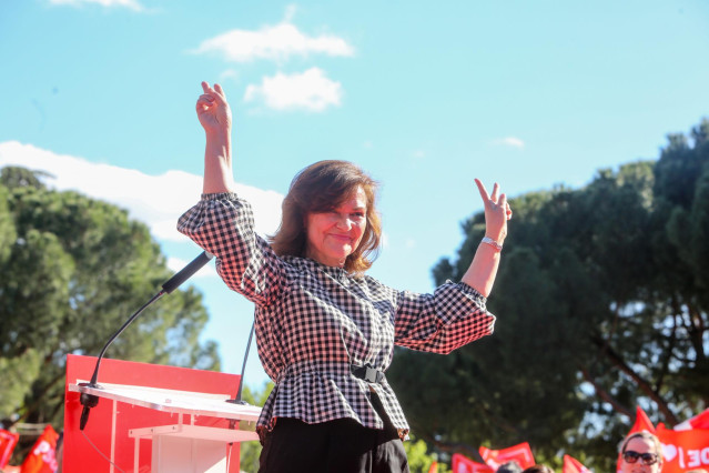 Acto del PSOE en el Auditorio Entrevías, Madrid