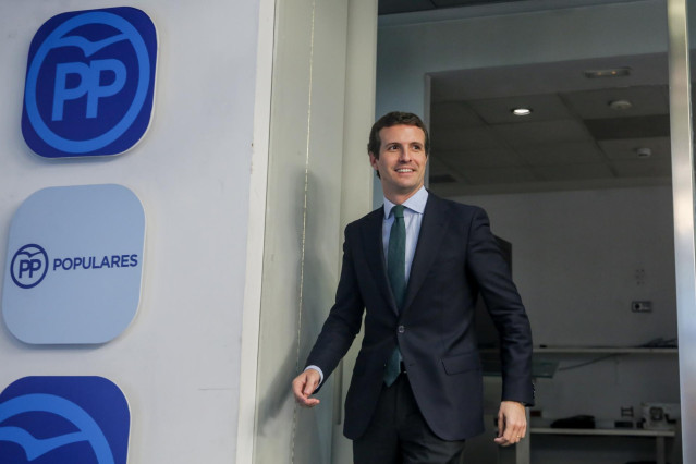 Reunión del Comité Ejecutivo del PP  tras la derrota histórica del partido en las elecciones del 28A