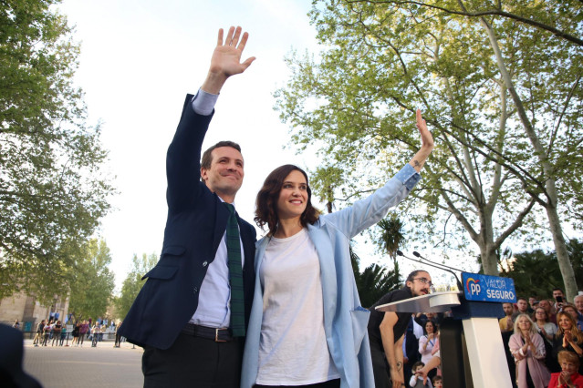 Pablo Casado clausura un acto del Partido Popular en Madrid