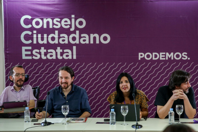 El secretario general de Podemos, Pablo Iglesias, participa en el Consejo Ciudadano Estatal de Podemos