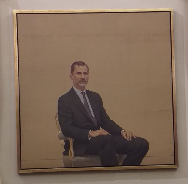 El Congreso estrena un retrato oficial del Rey Felipe VI, cinco años después de acceder a la Jefatura de Estado