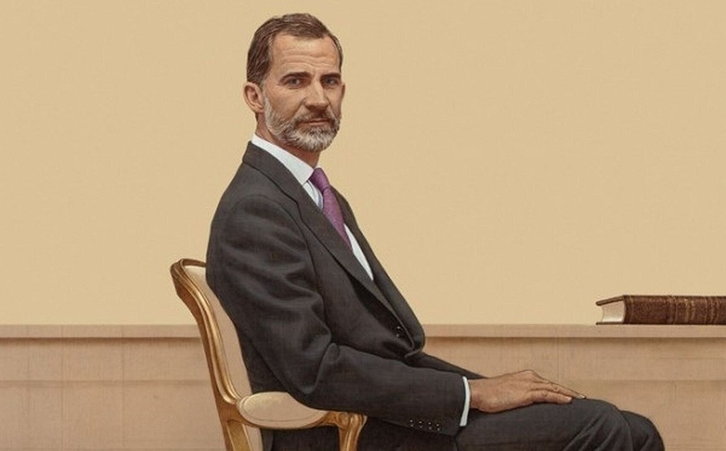 El retrato del Rey pintado por Hernan Cortu00e9s