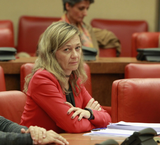 La juez de Podemos Victoria Rosell en la Comisión de Justicia en el Congreso