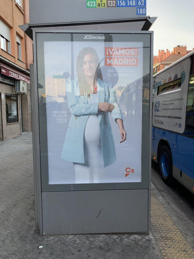 26M.- Cs despliega en las calles de la capital la imagen de Villacís con el lema 'Vamos Madrid, ha llegado el momento'