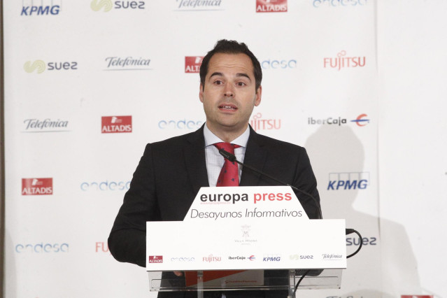 Ignacio Aguado protagoniza el Desayuno Informativo de Europa Press