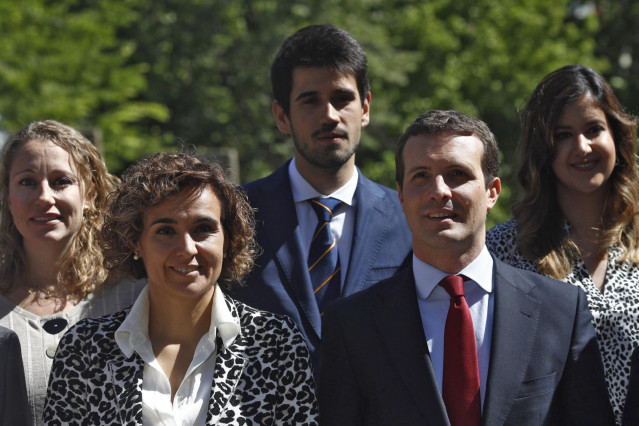 Pablo Casado clausura un acto del PP para conmemorar el Día de Europa