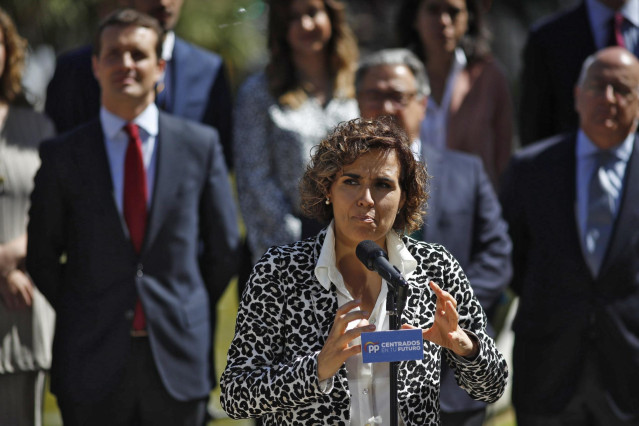 Pablo Casado clausura un acto del PP para conmemorar el Día de Europa