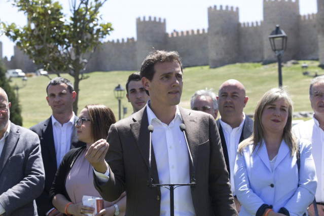 El presidente de Ciudadanos, Albert Rivera, visita Ávila