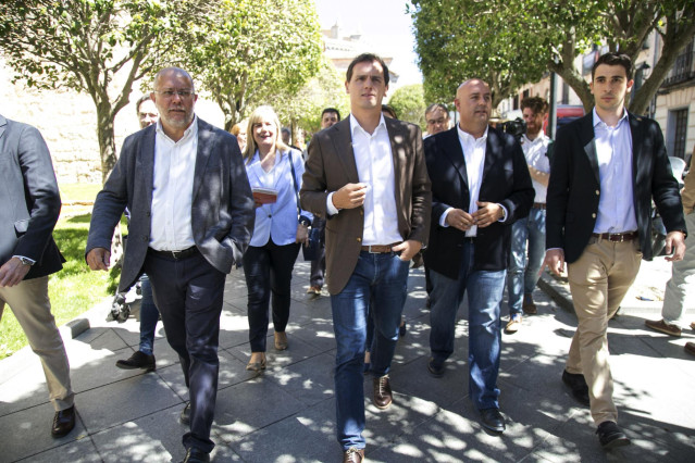 El presidente de Ciudadanos, Albert Rivera, visita Ávila
