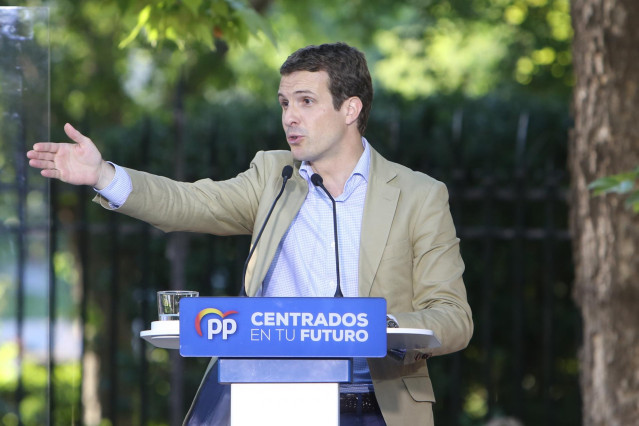 Acto electoral de Casado y Ayuso en Aranjuez