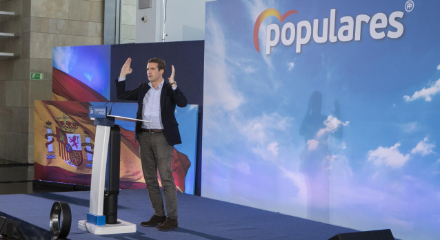 Pablo Casado clausura un acto del PP de La Rioja