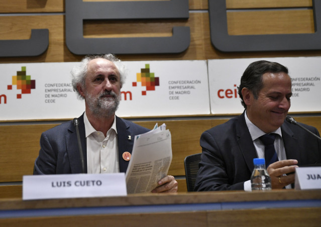 El coordinador general de la Alcaldía de Madrid, Luis Cueto, se reúne con la patronal madrileña CEIM
