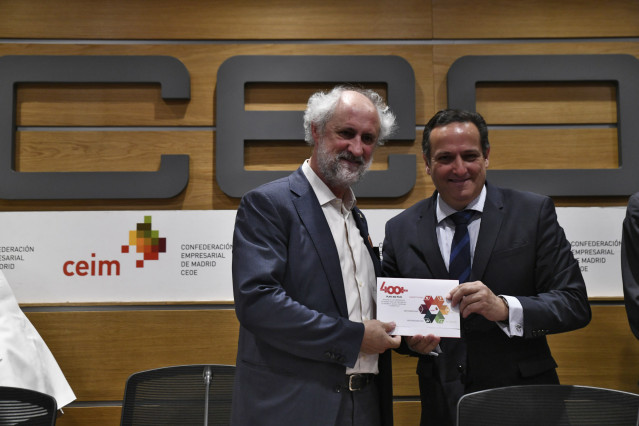 El coordinador general de la Alcaldía de Madrid, Luis Cueto, se reúne con la patronal madrileña CEIM