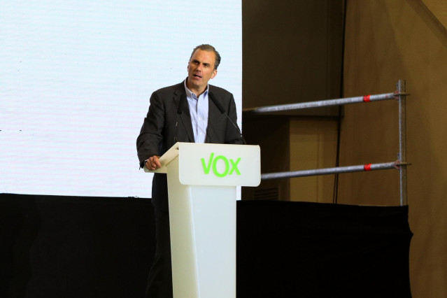 Acto de campaña de Vox en Madrid