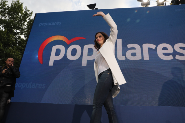 Acto de inicio de campaña del Partido Popular para el 26-M en el Templo de Debod en Madrid