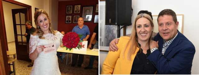 26M.- Page Se Encuentra En Almagro Con La Concejal Socialista Que Le Votó En Las Primarias De 2017 Vestida De Novia