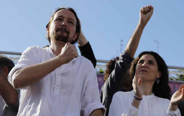 El secretario general de Podemos, Pablo Iglesias, participa en un encuentro de Unidas Podemos con candidatos autonómicos y municipales en Palma de Mallorca
