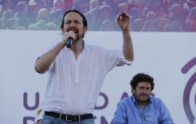 El secretario general de Podemos, Pablo Iglesias, participa en un encuentro de Unidas Podemos con candidatos autonómicos y municipales en Palma de Mallorca
