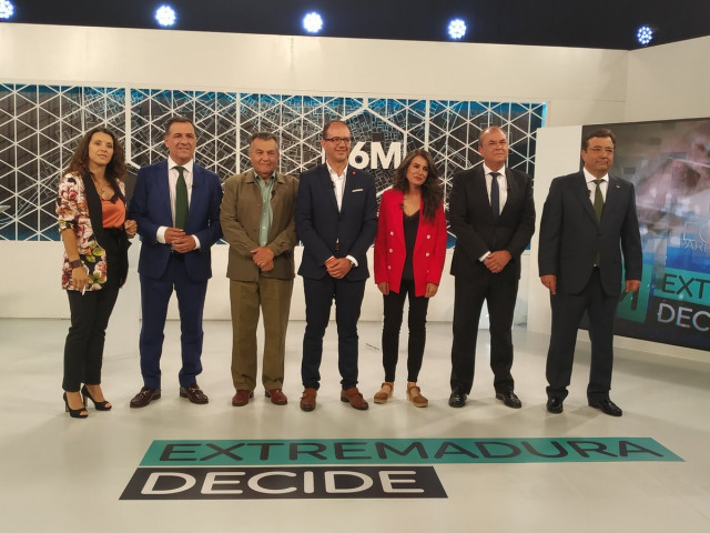 26M.- Los Candidatos A La Presidencia De La Junta De Extremadura Evitan Pronunciarse Sobre Pactos Postelectorales