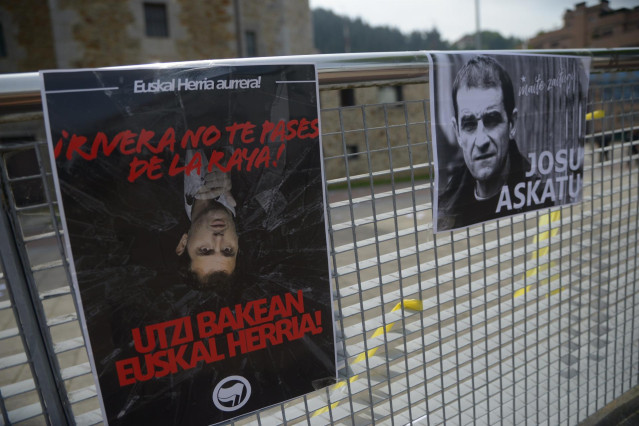 Un fuerte dispositivo policial custodia el pueblo de Ugao-Miraballes, donde Cs hará un acto para evitar incidentes